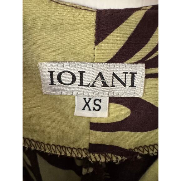 Iolani Sportswear Light Green and Brown Sheath Dress Size X Small - Picture 3 of 9